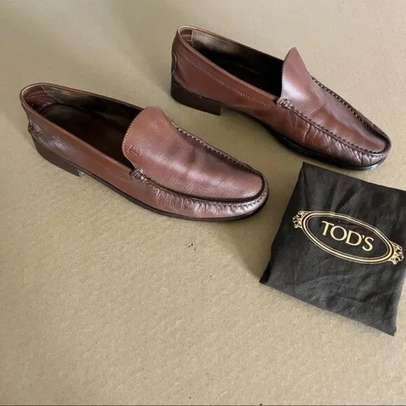 TOD\'S Driving Slip On Oxford Loafers JP Tods Loafers Shoes Driving Flats Slip On Moc Toe Black  main image 4